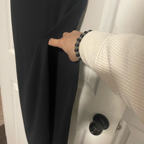 Black maxi dress with side slit by C'est Moi size S - Picture 4 of 5